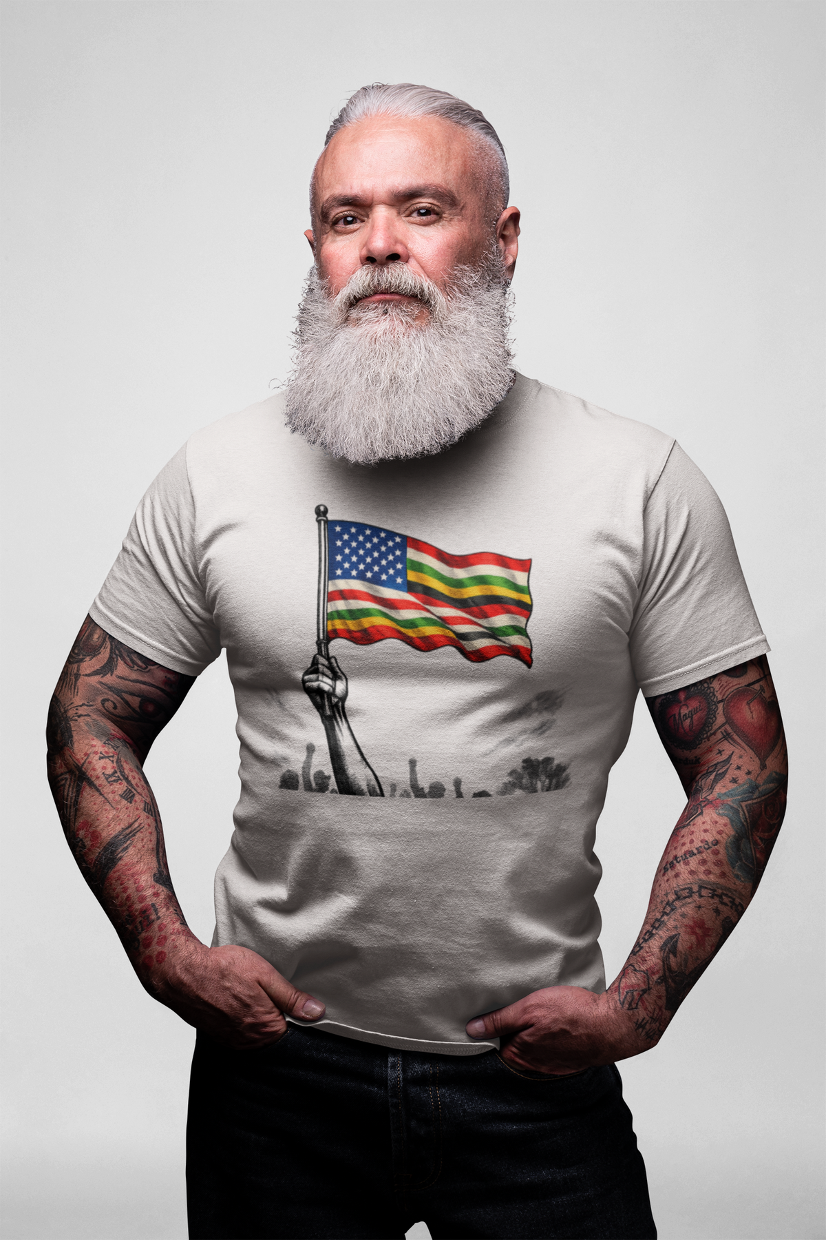 Multi‑Cultural Flag - Heavyweight Tee