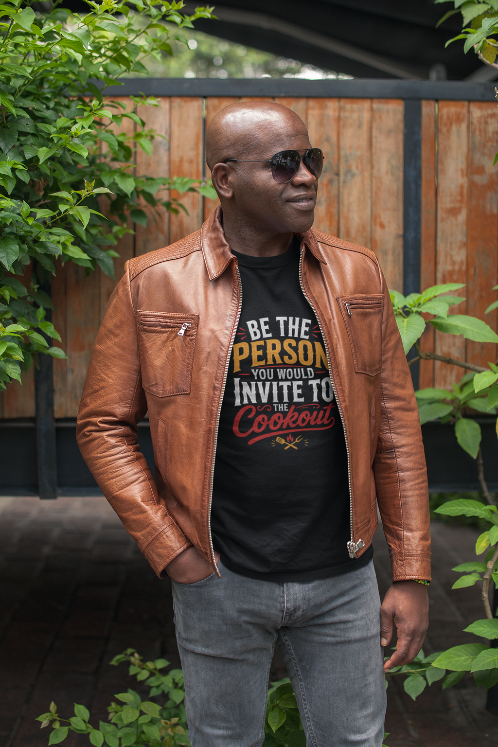 Be the Person You Would Invite to the Cookout  - Heavyweight Dark Tee