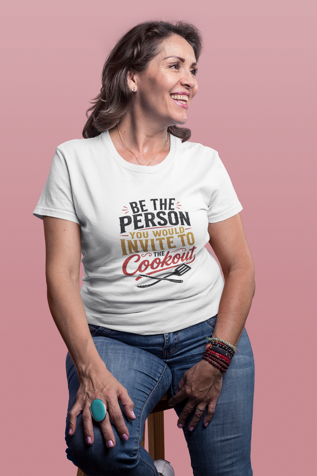 Be the Person You Would Invite to the Cookout - Heavyweight Light Tee