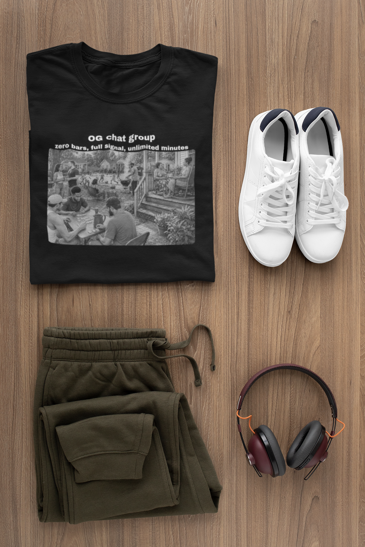 Backyard Cookout – OG Chat Group (Greyscale edition)