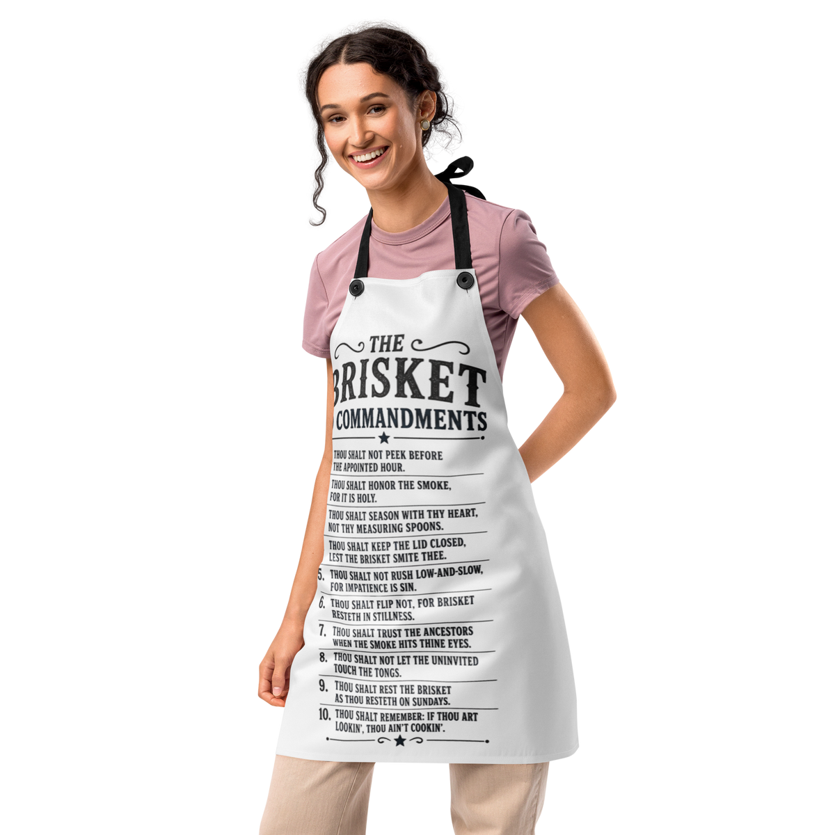 Brisket Ten Commandments - Apron