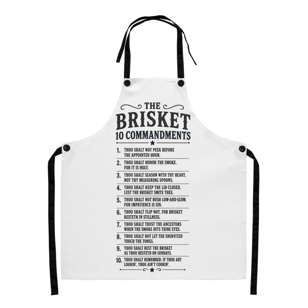 Brisket Ten Commandments - Apron