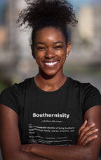 SOUTHERNISITY - BLACK TEE, WHITE TEXT