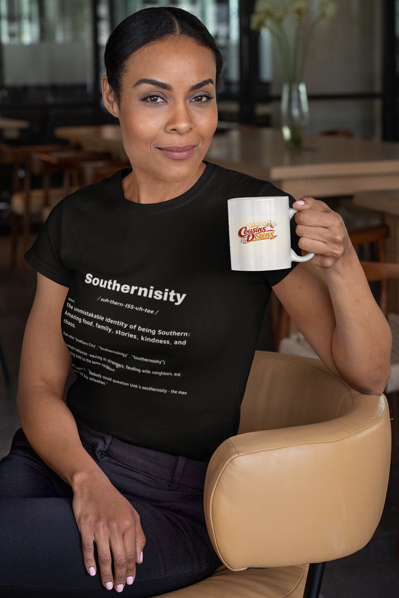 SOUTHERNISITY - BLACK TEE, WHITE TEXT