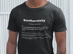 SOUTHERNISITY - BLACK TEE, WHITE TEXT